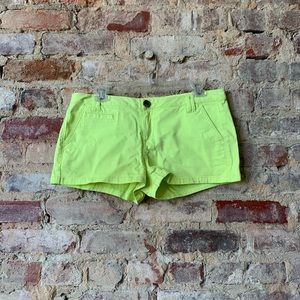 Neon Yellow Shorts